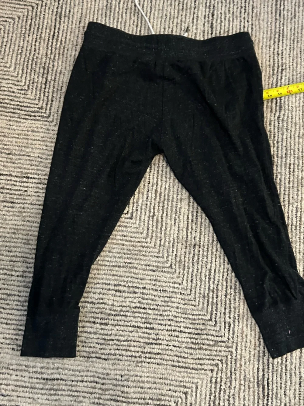 Nike Y2K  Women’s Capri Crop Sweatpants Black Jogger Drawstring Size Medium